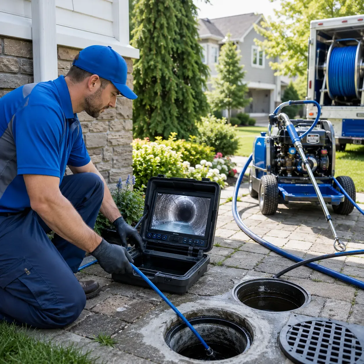 Outdoor drain cleaning professionals serving Bellmore, NY